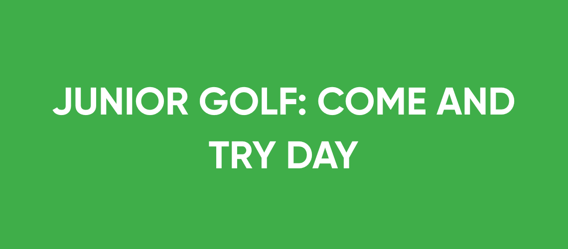 JUNIOR GOLF COME AND TRY DAY cover